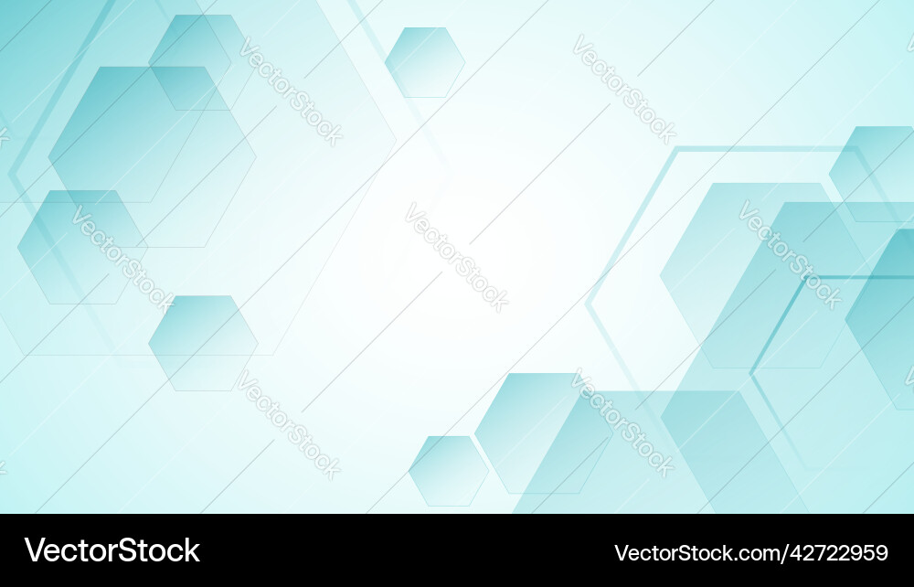Gradient Hexagon Pattern Background Vector Image