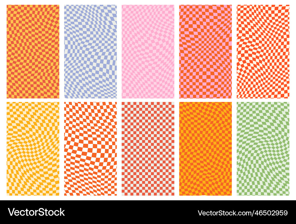 Groovy retro pattern background in psychedelic Groovy retro pattern background in psychedelic vector image