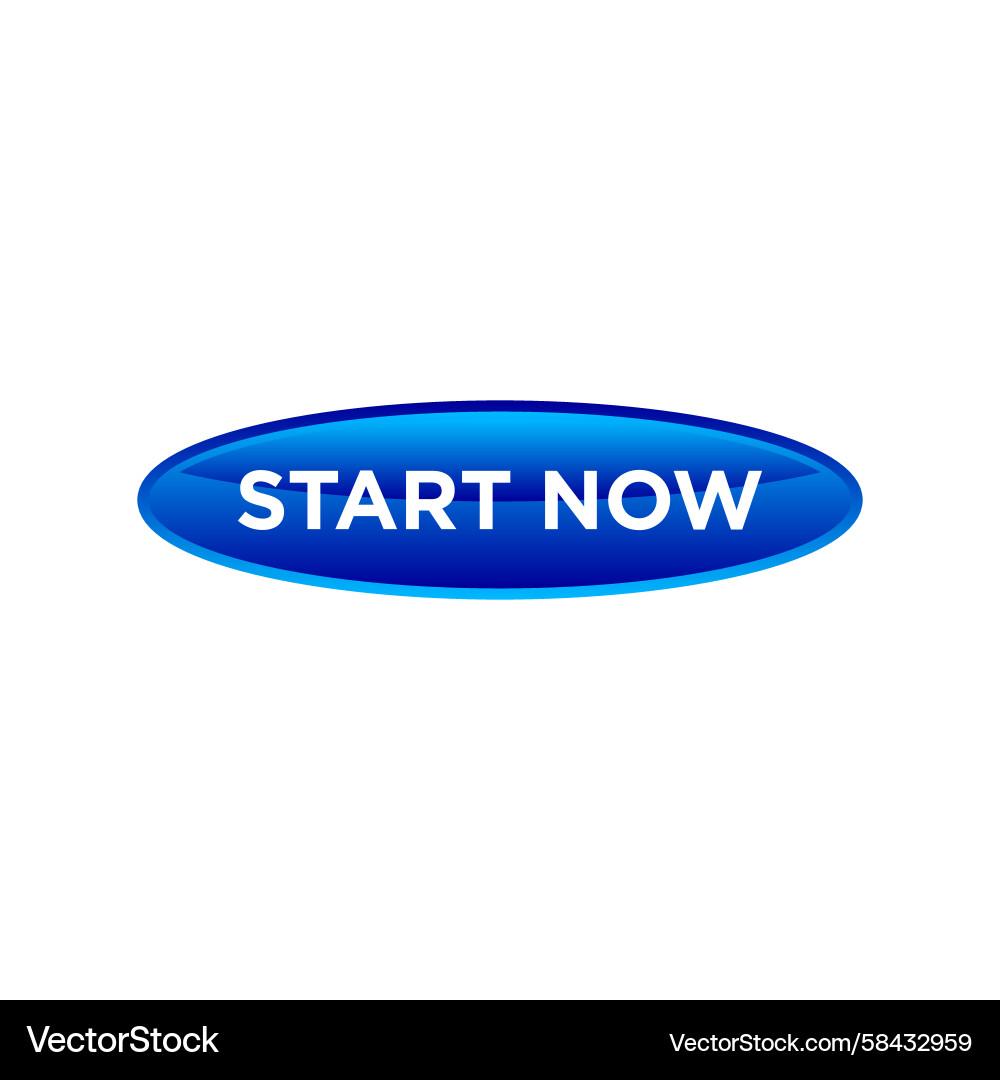 Start Now Button Website Template Vector Image