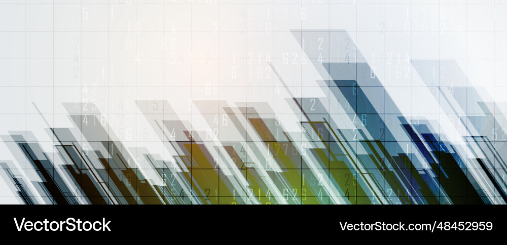 Technology banner design with hexagons abstract Technology banner design with hexagons abstract vector image