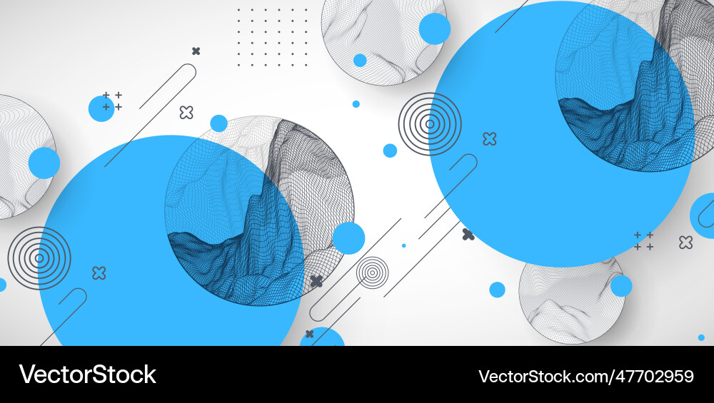 Trendy abstract wireframe background modern Trendy abstract wireframe background modern vector image