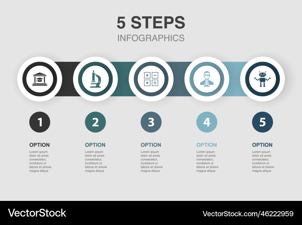 University microscope maths scientist robotics vector image
