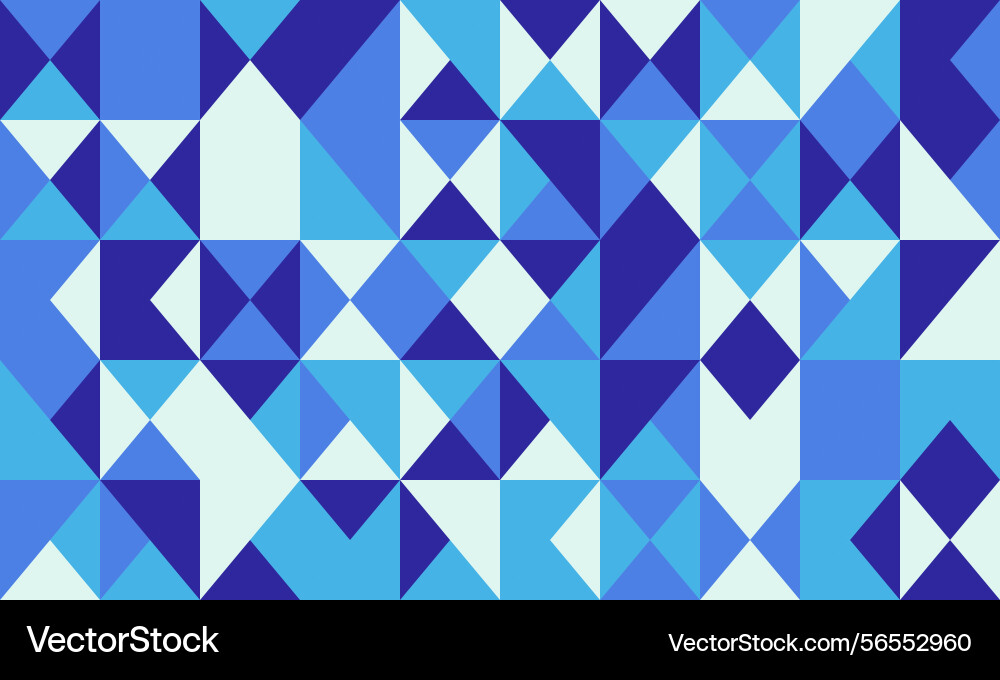 Abstract geometric pattern in cool blues vector image