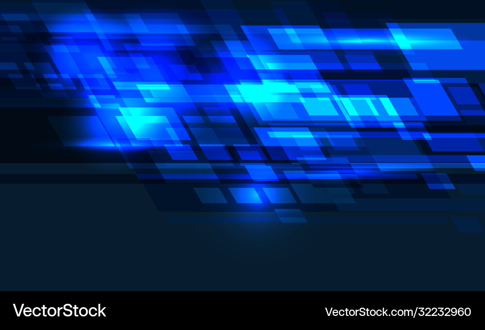 Abstrakte blaue Licht geometrische Technologie Vektorbild