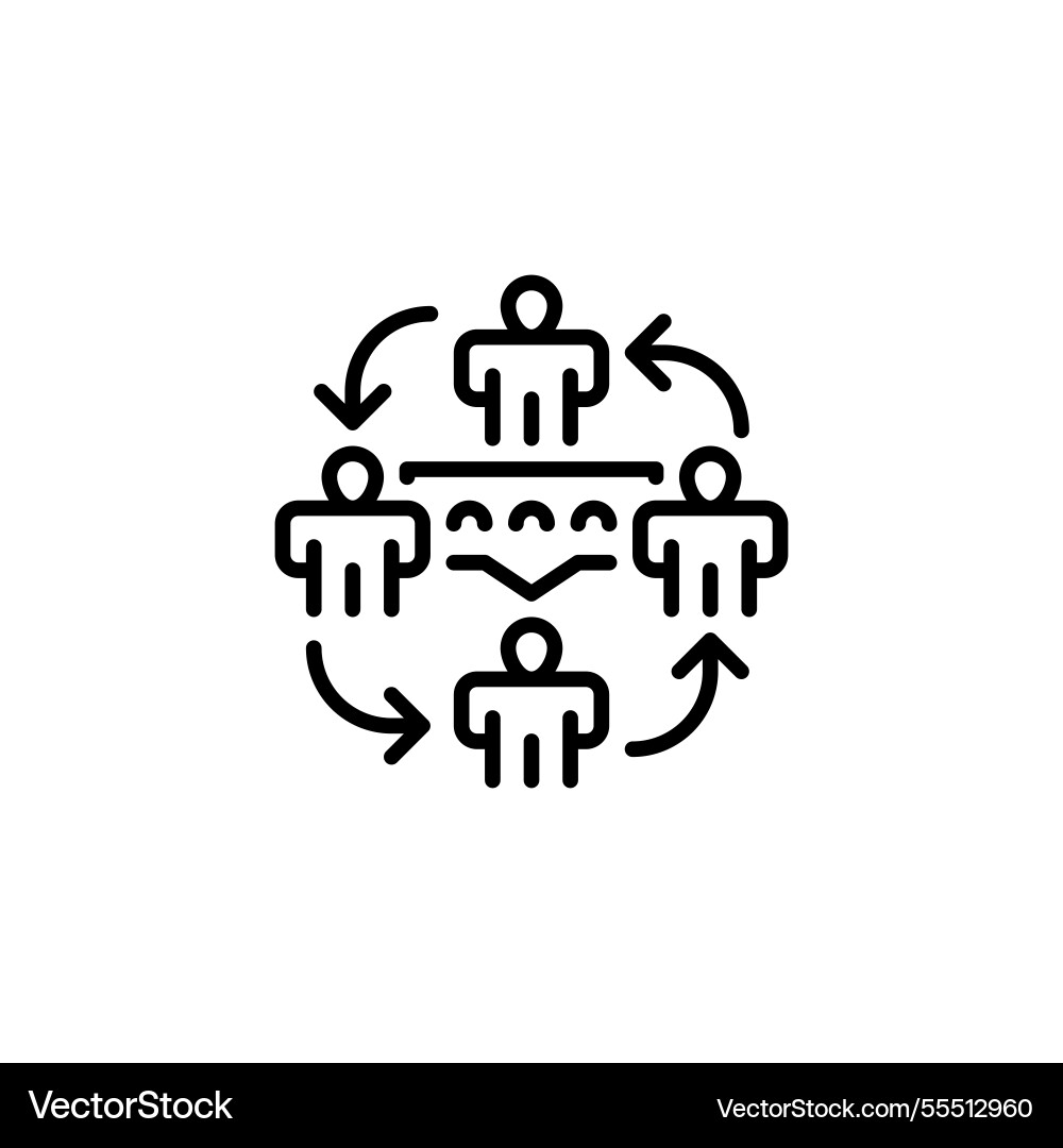 Communication lines line icon linear style sign Communication lines line icon linear style sign vector image