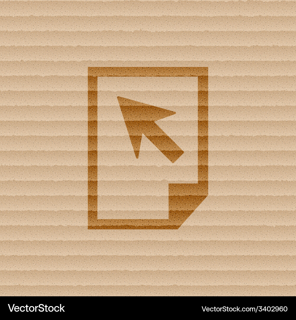 File document icon symbol flat modern web design Vector Image