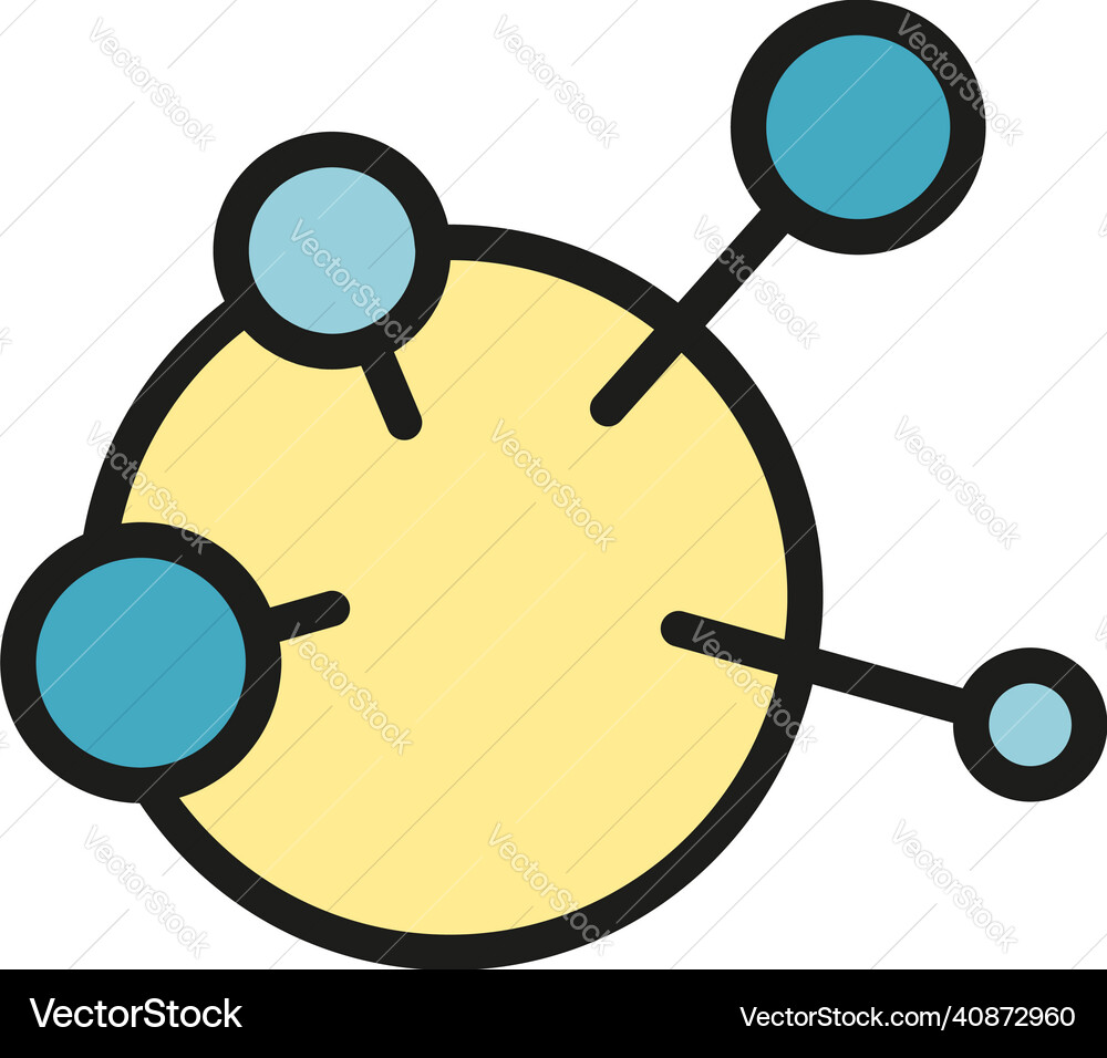 Node icon color outline Node icon color outline vector image
