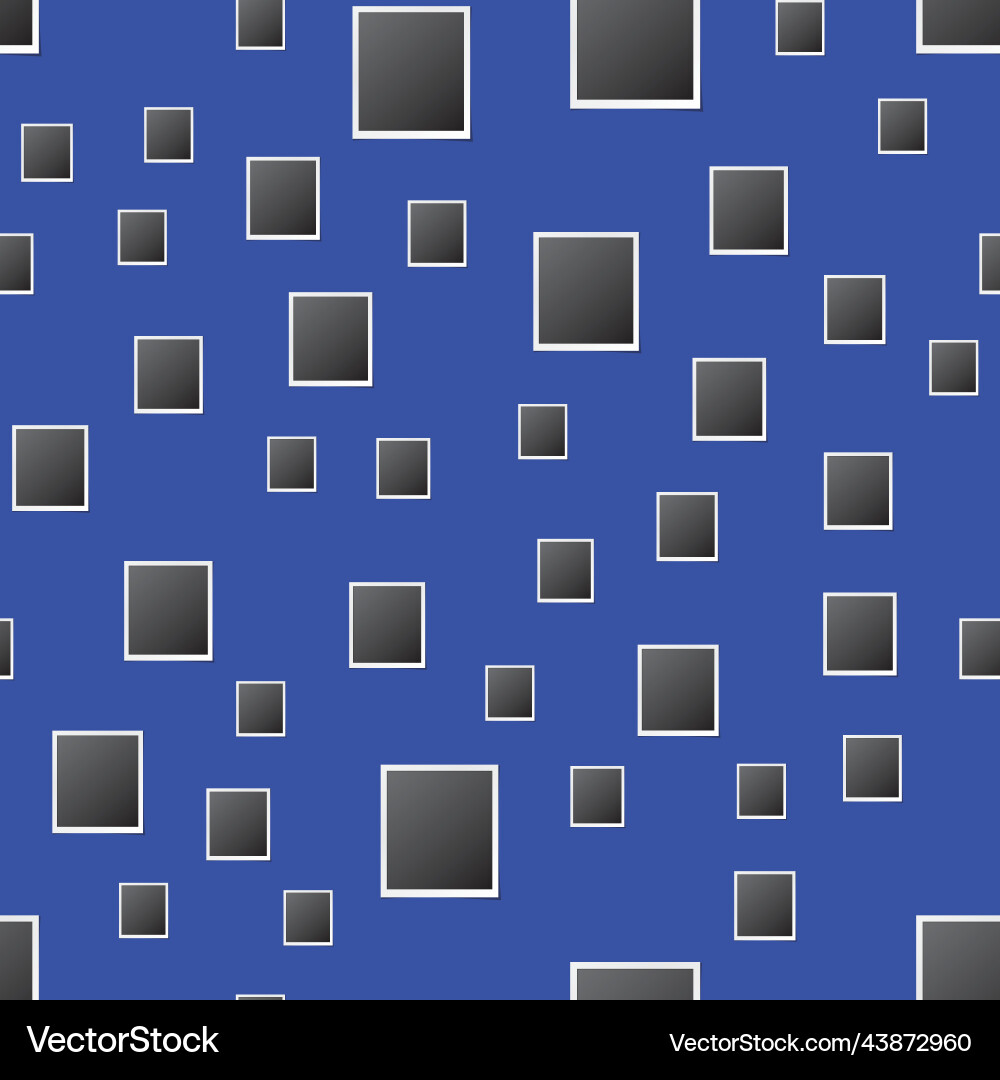 Retro photo frames seamless pattern Retro photo frames seamless pattern Vector Image