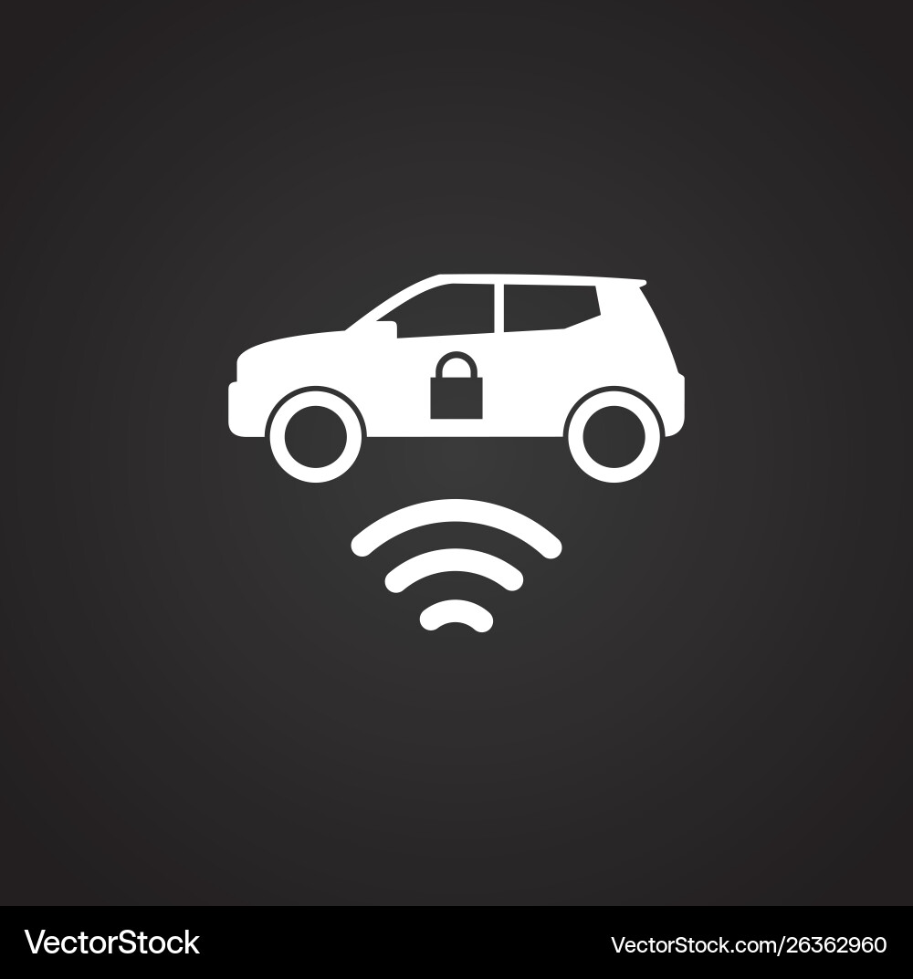 Smart lock icon on background for graphic and web vector image