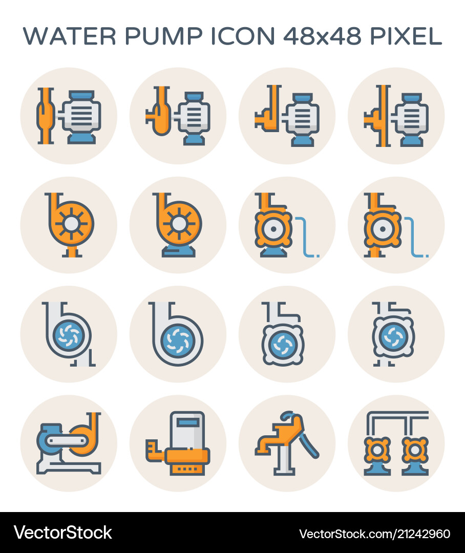 Water pump icon Water pump icon vector image