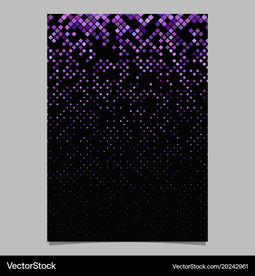 Abstract digital diagonal rounded square mosaic vector image