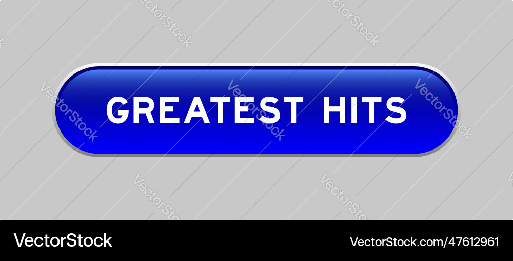Blue color capsule shape button with word Blue color capsule shape button with word vector image