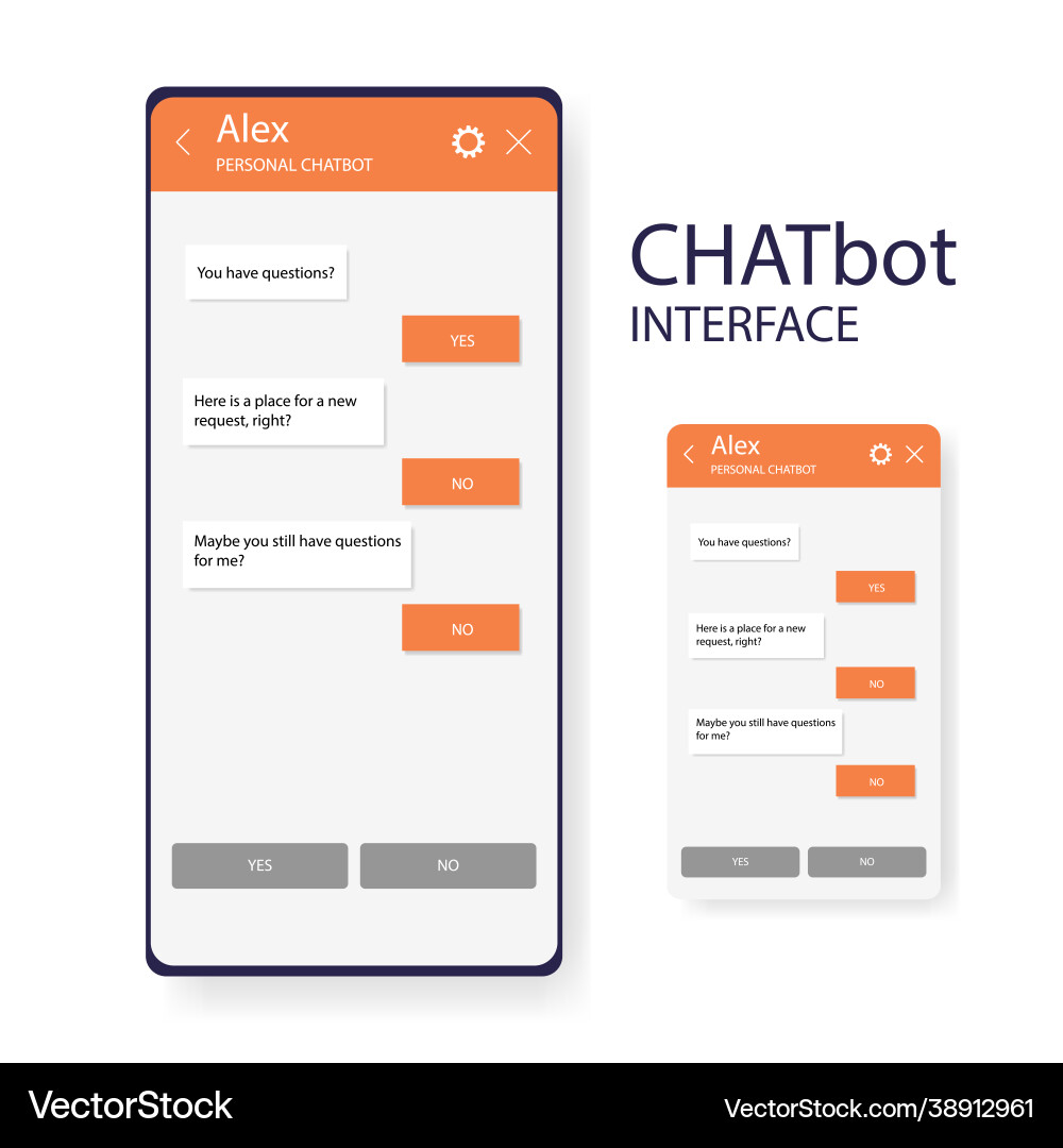 Chatbot app mobile helper dialoge windows flat Chatbot app mobile helper dialoge windows flat vector image