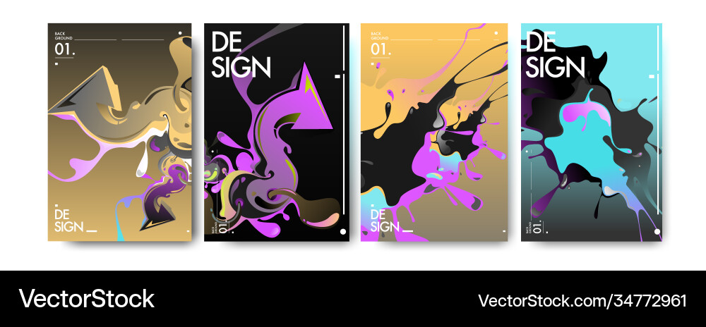 Colorful abstract fluid gradient pattern Colorful abstract fluid gradient pattern vector image