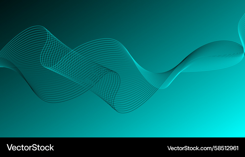 Futuristic Technology Lines Gradient Vector Image