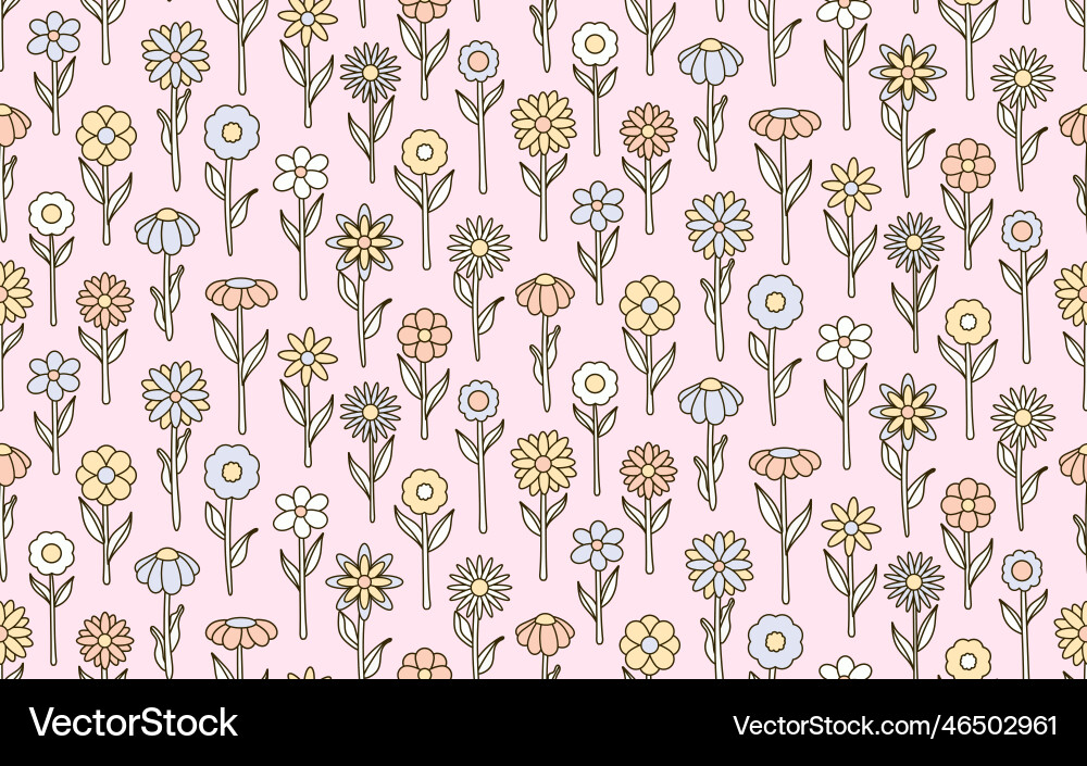 Groovy background seamless bright repeat pattern Groovy background seamless bright repeat pattern vector image