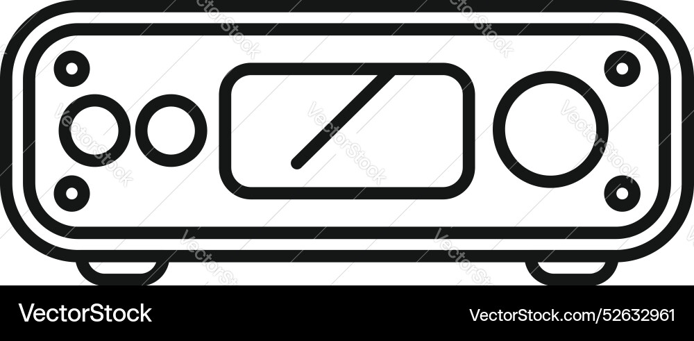 Modern audio processing unit showing knobs Modern audio processing unit showing knobs vector image