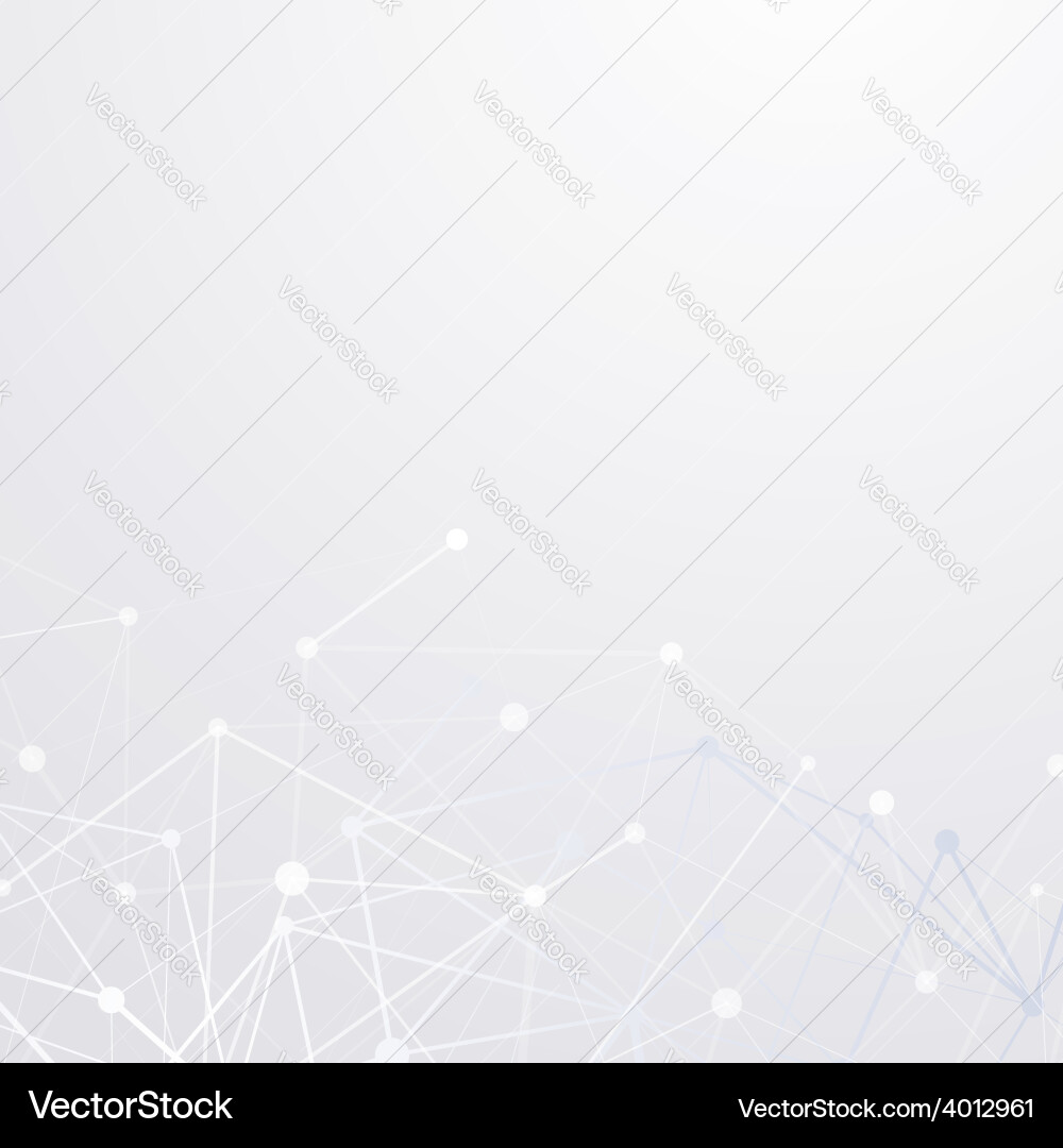 Modern network connection abstract template Vector Image