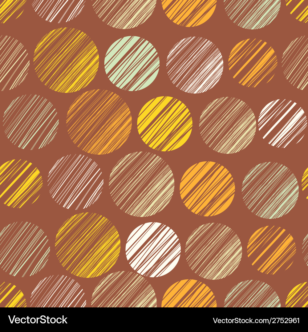 Seamless pattern with circle elements vector image