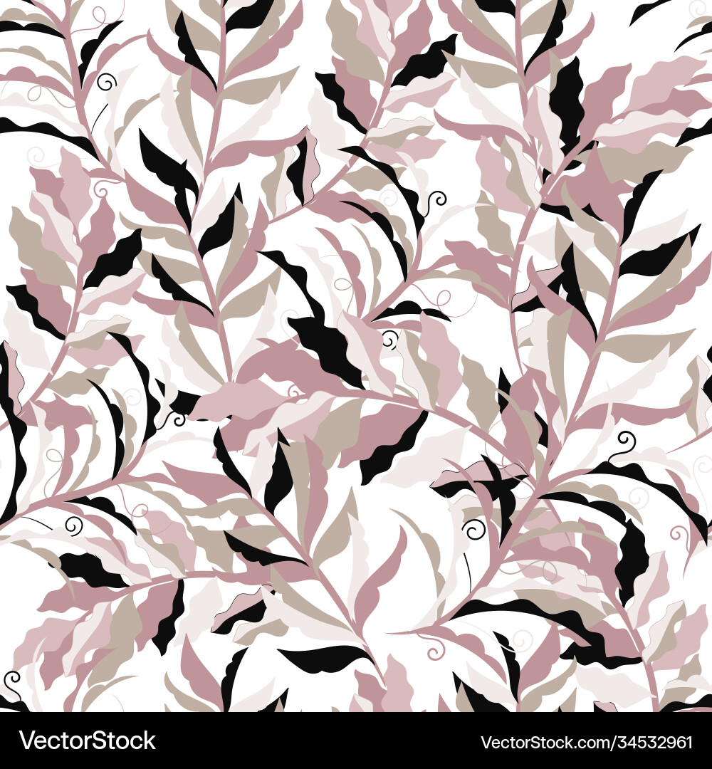 Seamless pattern with leaf Seamless pattern with leaf Vector Image