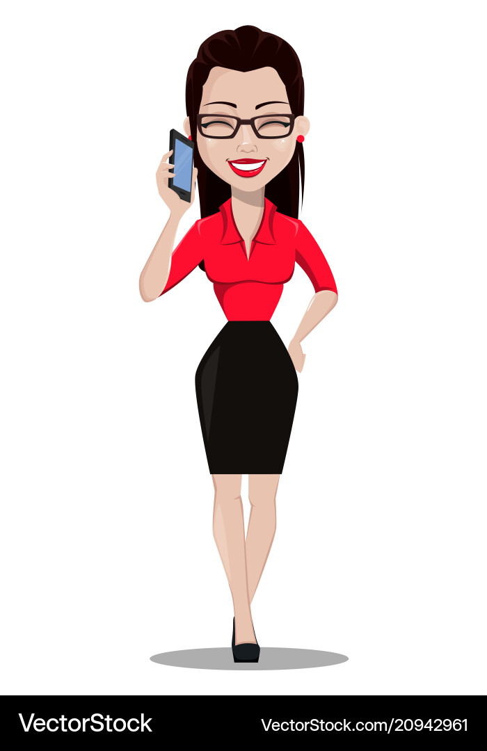 sexy clothes catalog Secretary in office style clothes – Royalty-Free Vector