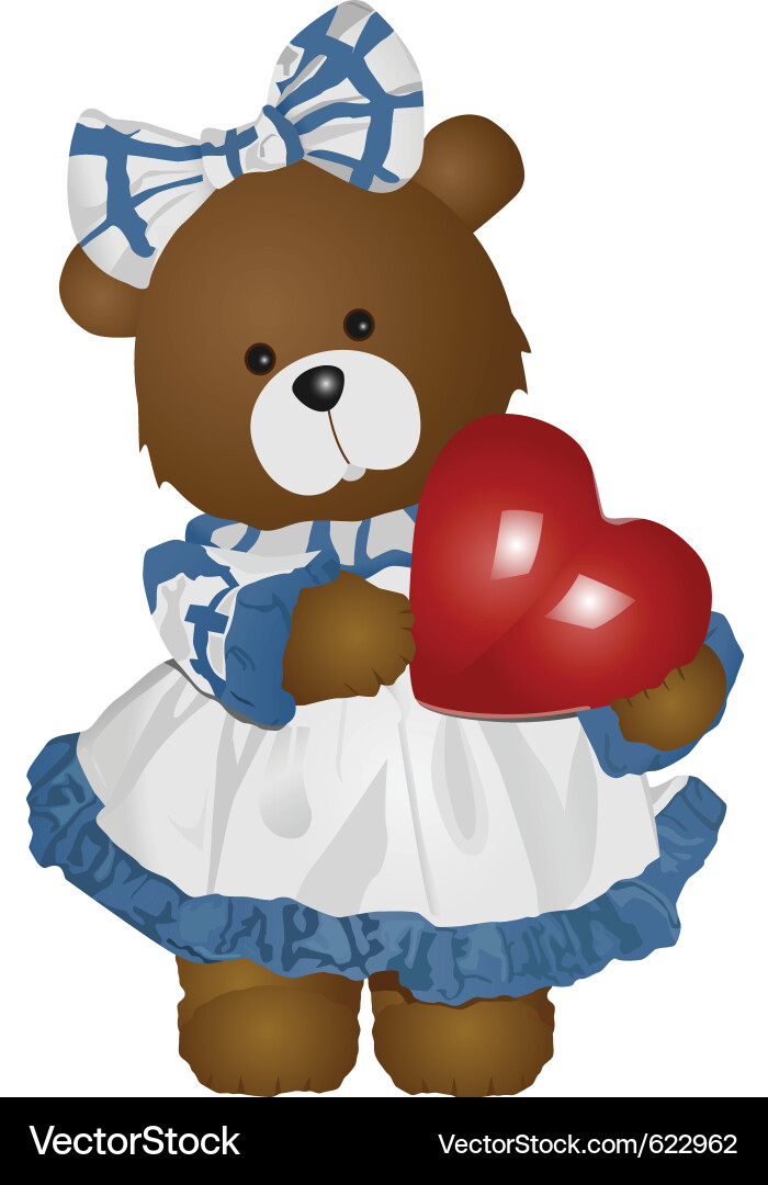 Adorable Teddy Bear Royalty Free Vector Image - VectorStock