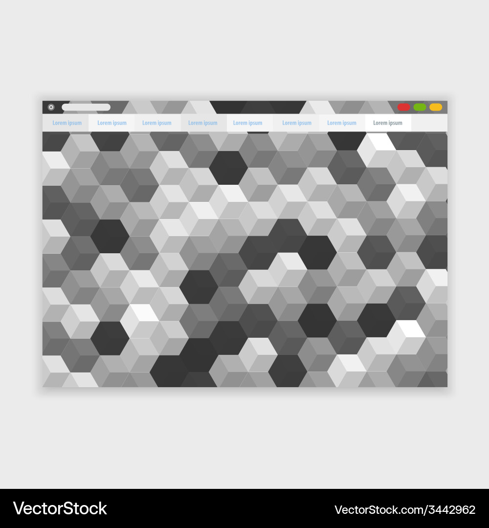 Browser design vector image