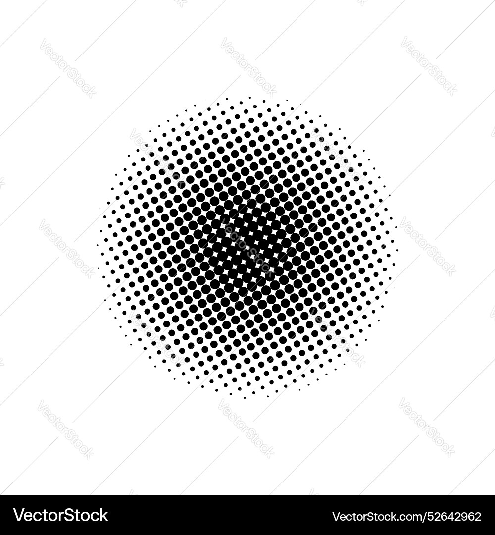 Geometric halftone effect pattern element Geometric halftone effect pattern element Vector Image