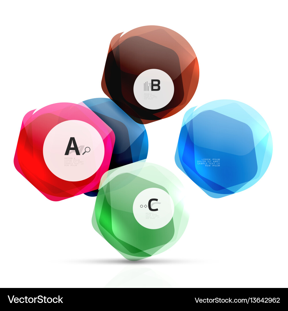 Geometrical hexagons abstract background Geometrical hexagons abstract background vector image