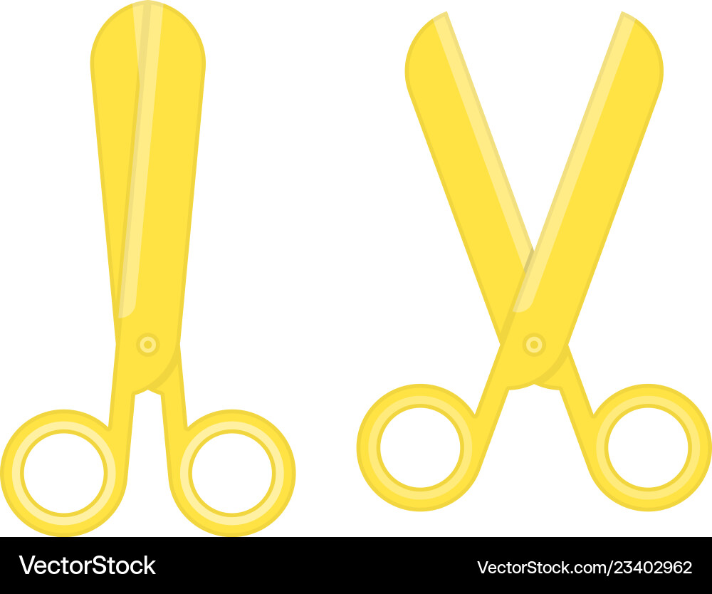 Goldscheren Set Vektorbild