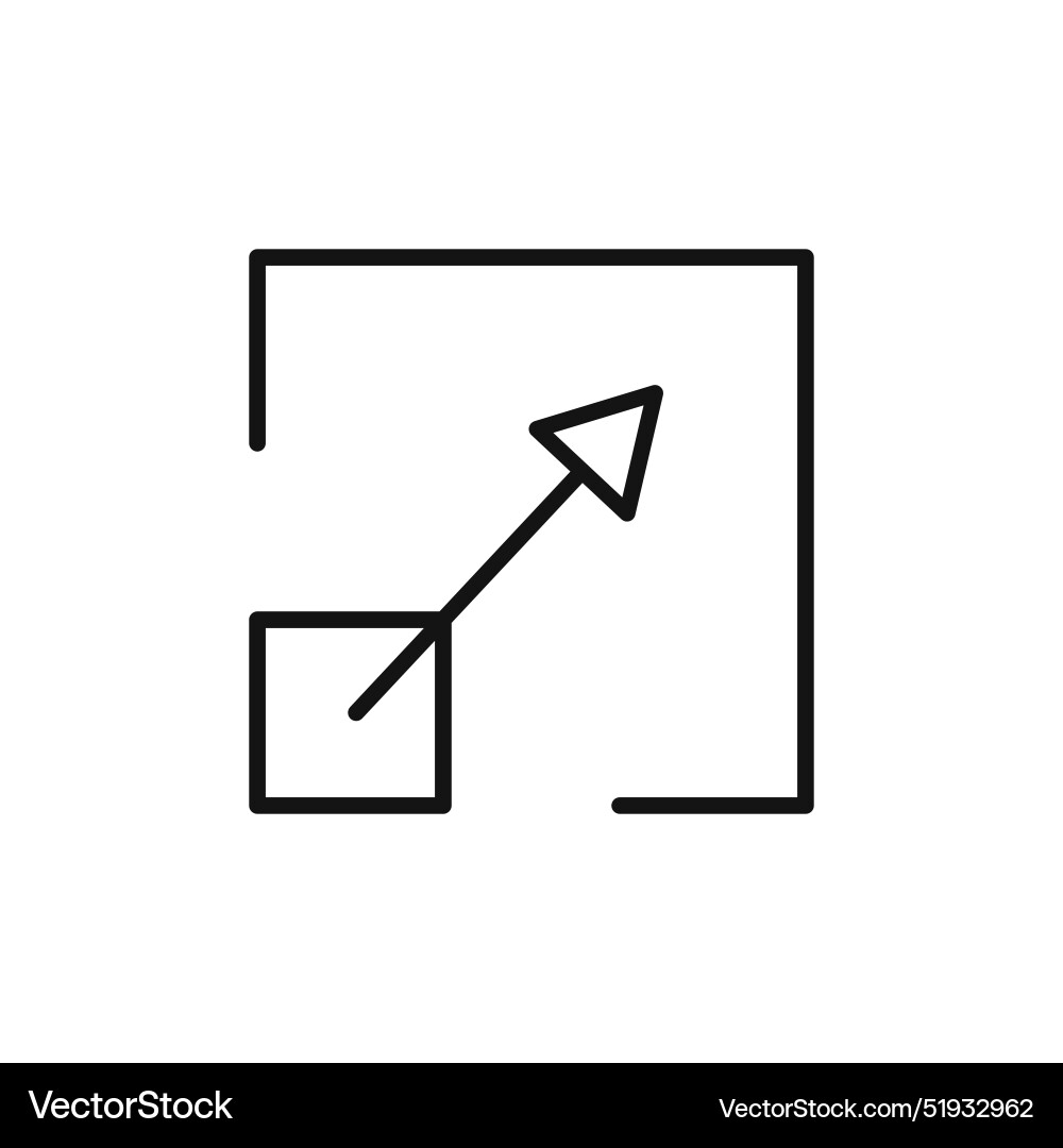 Resize icon set adjustment and scaling for design Resize icon set adjustment and scaling for design vector image