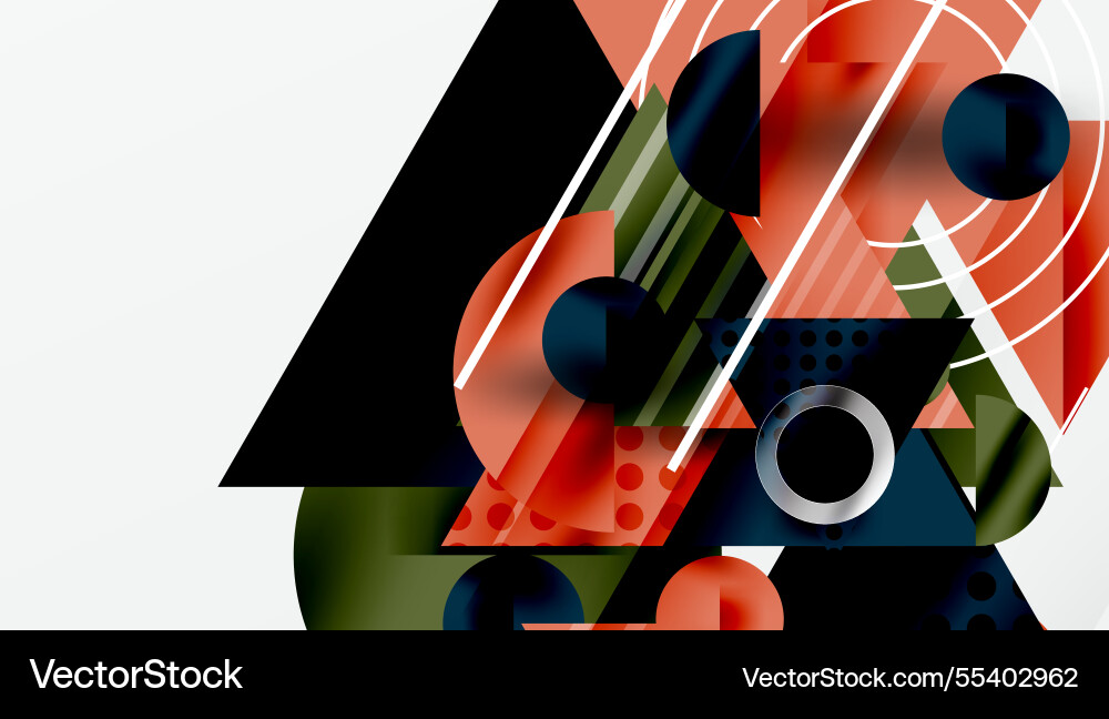 Sleek abstract background - layered triangles Vector Image