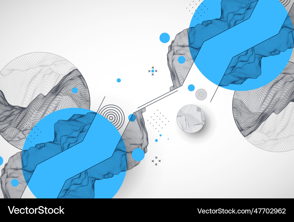 Trendy abstract wireframe background modern Trendy abstract wireframe background modern vector image