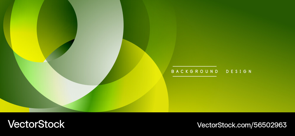 Abstract green design features overlapping Abstract green design features overlapping vector image
