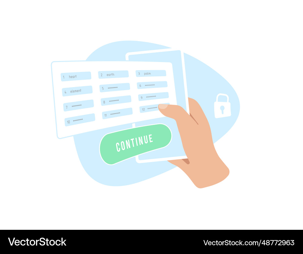Backup and restore electronic crypto wallet – Royalty-Free Vector |  VectorStock