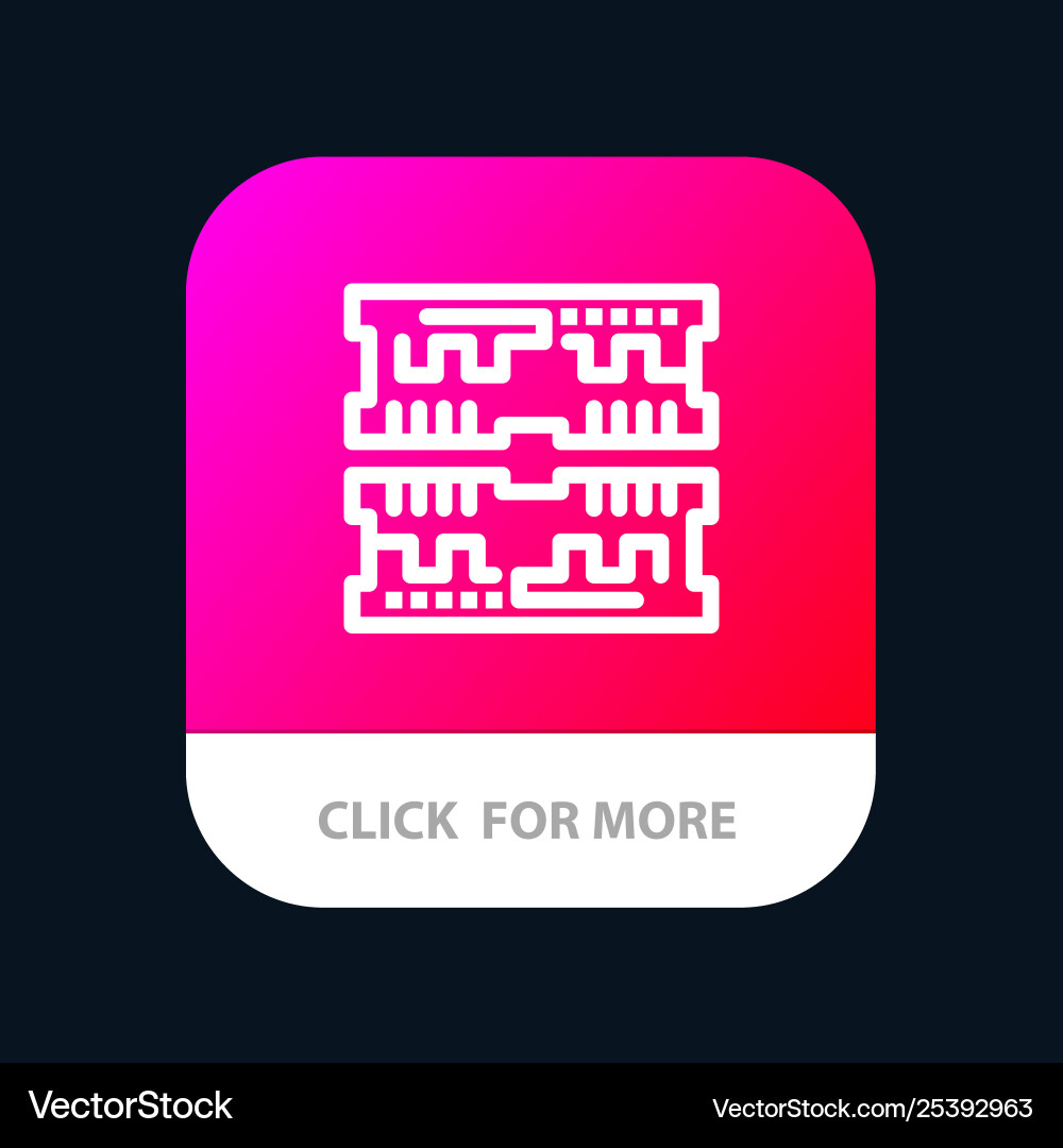 Cards component computer mobile app button Cards component computer mobile app button Vector Image
