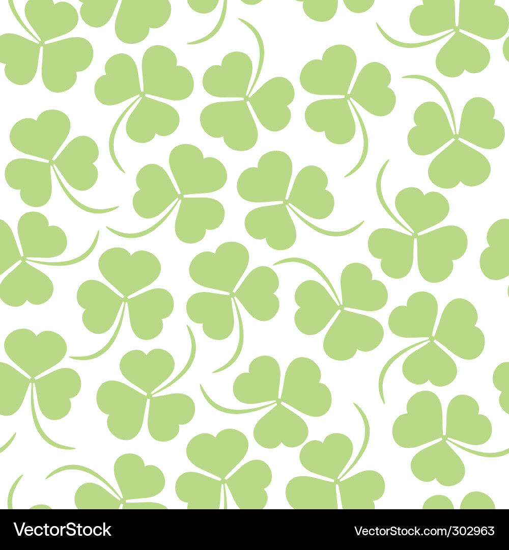Clover Leaf Pattern Vector Image