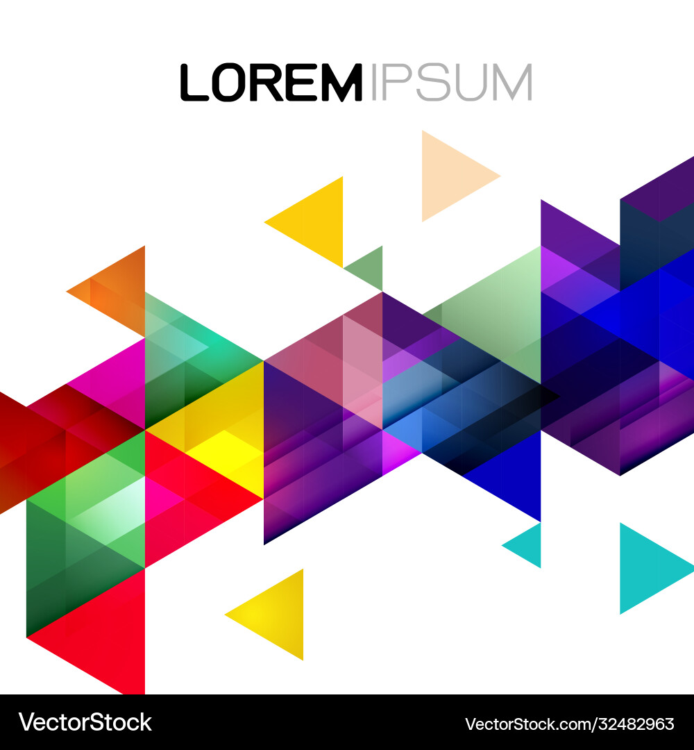 Geometric template gradient and modern overlapping vector image
