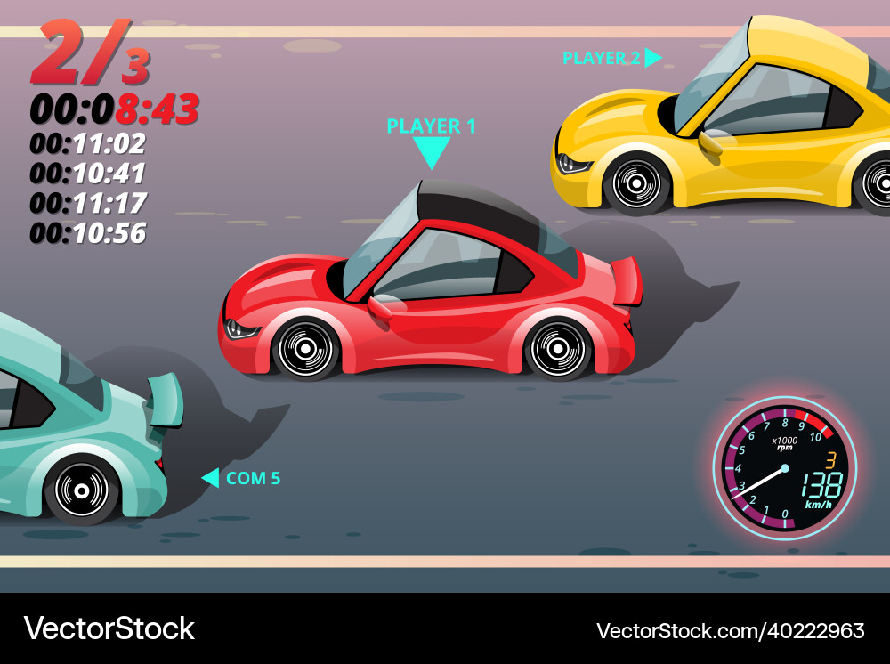 In game competition continue player used high In game competition continue player used high vector image