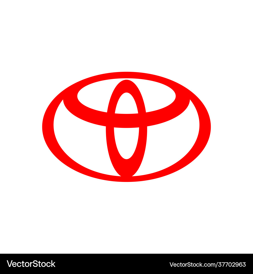 Toyota emblem Royalty Free Vector Image - VectorStock 