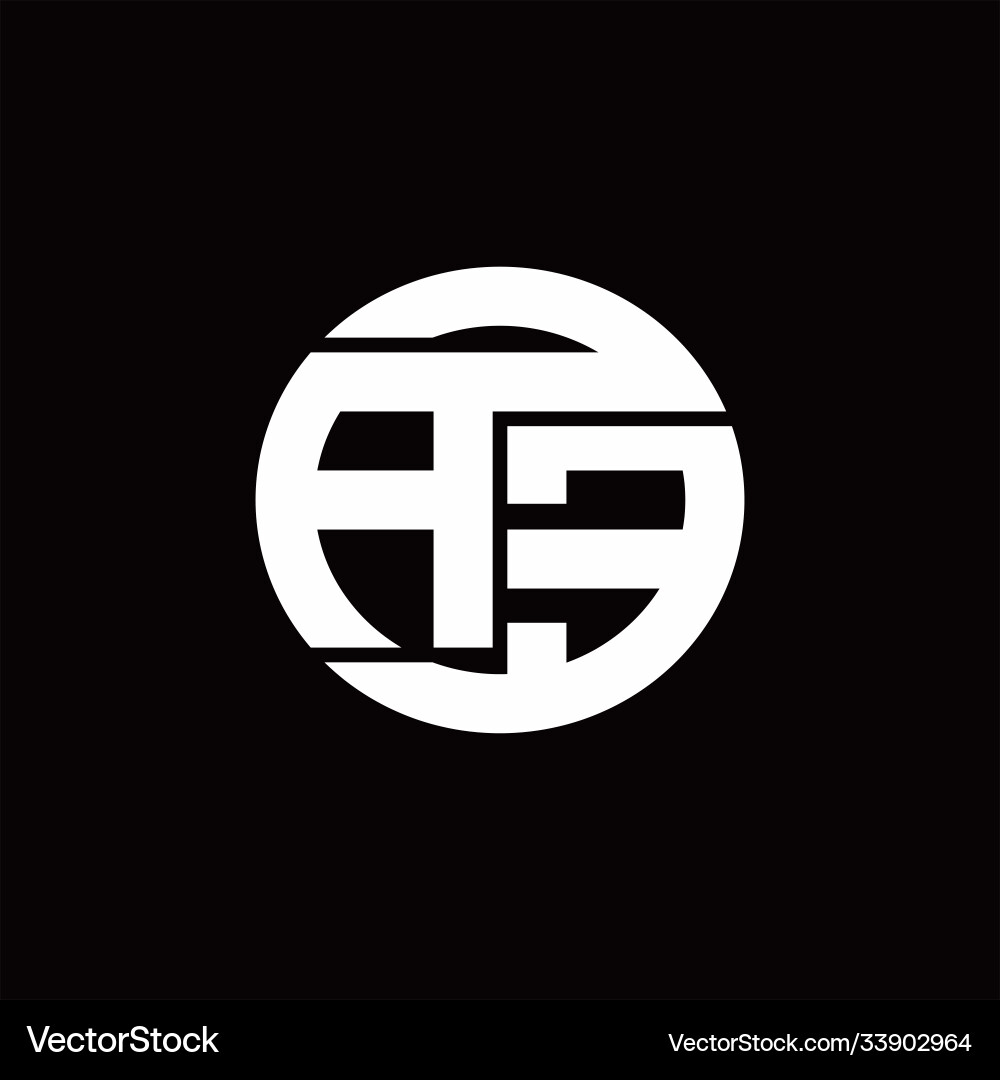 Ae logo monogram with rounded line swipe design Ae logo monogram with rounded line swipe design Vector Image