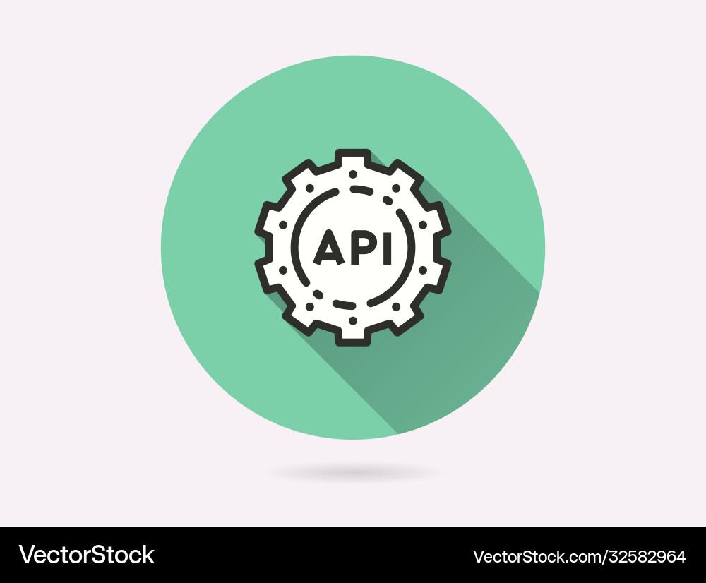 Api icon for graphic and web design Vector Image