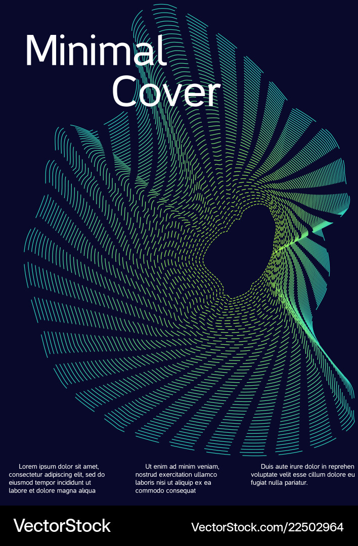 Creative fluid background from abstract lines vector image