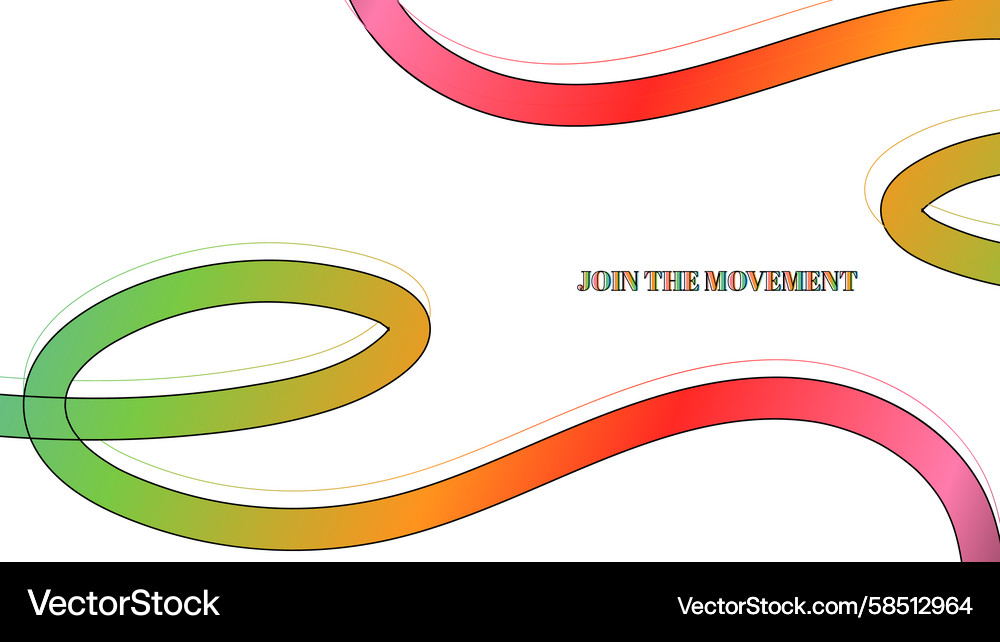 Dynamic Color Gradient Abstract Vector Image