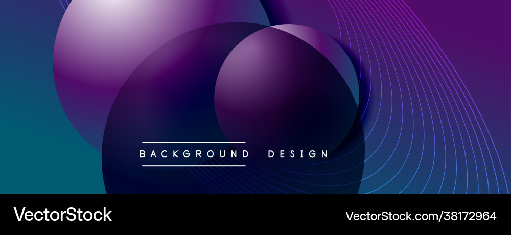 Gradient circles with shadows techno Gradient circles with shadows techno vector image