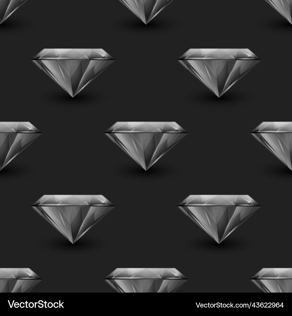 Seamless pattern with 3d realistic gemstone Seamless pattern with 3d realistic gemstone vector image