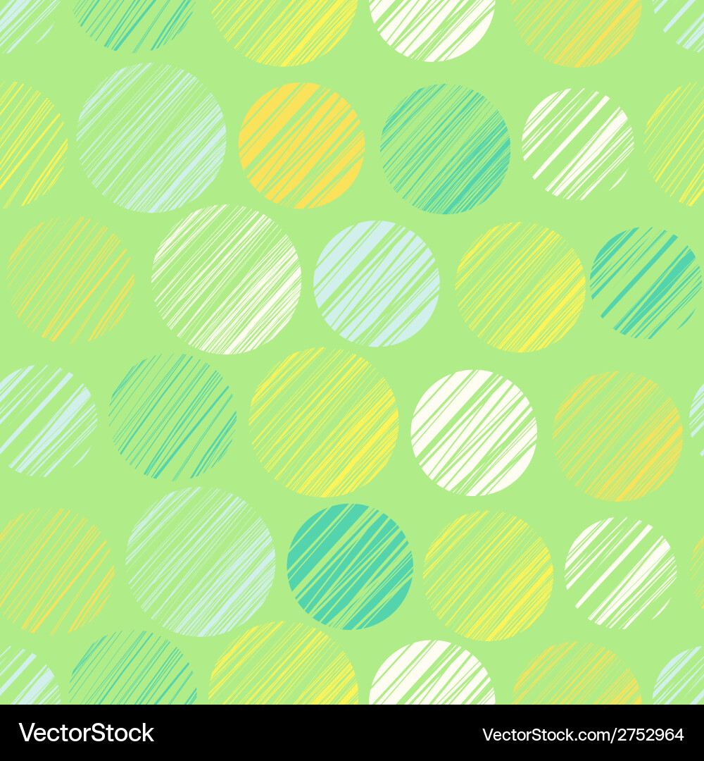 Seamless pattern with circle elements vector image