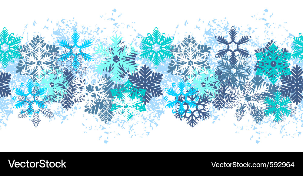 Snowflake Border vector image