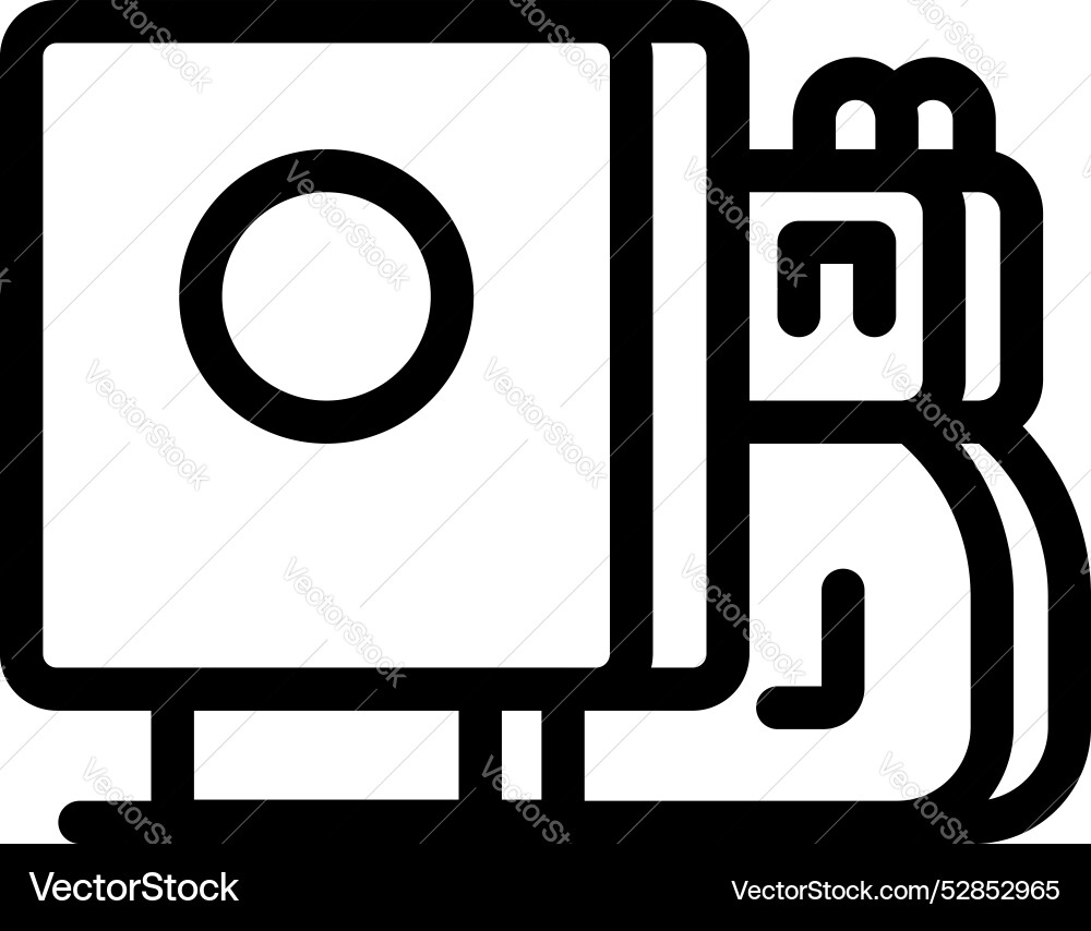 Action camera is recording an exciting event Action camera is recording an exciting event vector image