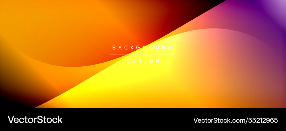Bright rainbow style color gradient with curve Bright rainbow style color gradient with curve Vector Image